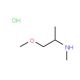 (1-methoxypropan-2-yl)(methyl)amine hydrochloride (CAS 1181458-90-1) - chemical structure image