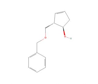 (1R,2S)-2-(Benzyloxy)methyl-3-cyclopenten-1-ol (CAS 188399-48-6) - chemical structure image