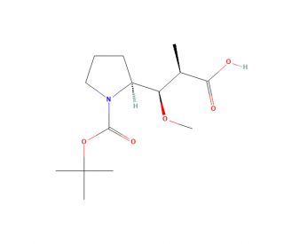 (2R,3R)-BOC-dolaproine (CAS 120205-50-7) - chemical structure image