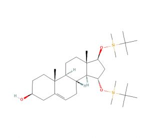 (3β,15α,17β)-15,17-Bis-O-(tert-butyldimethylsilyloxy) Androst-5-en-3-ol (CAS 65429-25-6) - chemical structure image