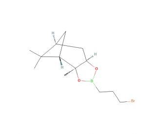 (&plus;)-(3-Bromopropyl)boronic Acid Pinanediol Ester (CAS 90084-37-0) - chemical structure image