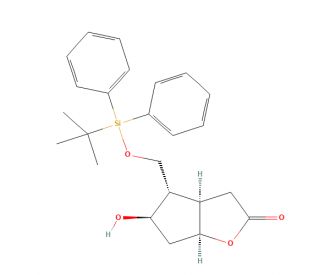 (3aR,4S,5R,6aS)-4-(tert-Butyldiphenylsilyloxy)methyl-5-hydroxy-hexahydro-2H-cyclopenta[b]furan-2-one (CAS 84786-80-1) - chemi