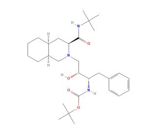 (3S,4aS,8aS)-2-[(2R,3S)-3-tert-Butyloxycarbonylamino-2-hydroxy-4-phenylbutyl]-N-(1,1-dimethylethyl)decahydro-3-isoquinolineca