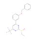 (4-(3-Benzyloxyphenyl)-2-ethylsulfinyl-6-(trifluoromethyl)pyrimidine 的分子结构, CAS编号: 1371569-69-5 (4-(3-Benzyloxyphenyl)-2-ethylsulfinyl-6-(trifluoromethyl)pyrimidine (CAS 1371569-69-5) - chemical structure image