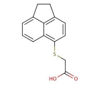 (Acenaphthen-5-ylsulfanyl)-acetic acid (CAS 565170-66-3) - chemical structure image