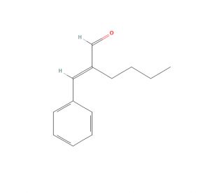 &alpha;-Butylcinnamaldehyde (CAS 7492-44-6) - chemical structure image