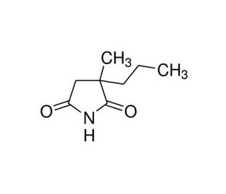 &alpha;-Methyl-&alpha;-propylsuccinimide (CAS 1497-19-4) - chemical structure image