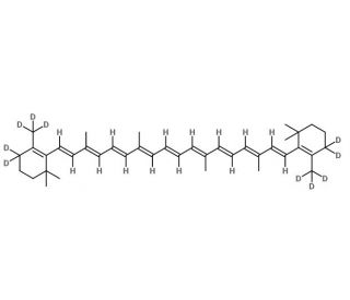 &beta;-Carotene-d10 (CAS 1331639-85-0) - chemical structure image