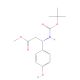 (βS)-β-[(1,1-tert-Butyloxycarbonyl)amino]-4-hydroxy-benzenepropanoic Acid Methyl Ester (CAS 474295-85-7) - chemical structure