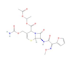 &Delta;2-Cefuroxime Axetil (CAS 123458-61-7) - chemical structure image