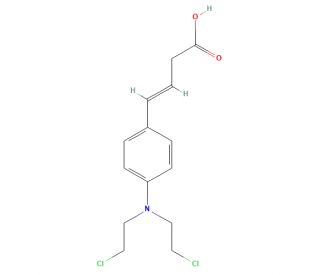(E)-4-[4-[Bis(2-chloroethyl)amino]phenyl]-3-butenoic Acid (CAS 73027-06-2) - chemical structure image