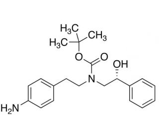 (N-tert-Butoxycarbonyl-N-[(1&prime;R)-hydroxy-1-phenyl)ethyl])-4-aminophenylethylamine - chemical structure image