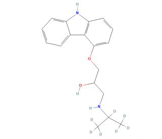 (&plusmn;)-Carazolol-d7 (CAS 1173021-02-7) - chemical structure image