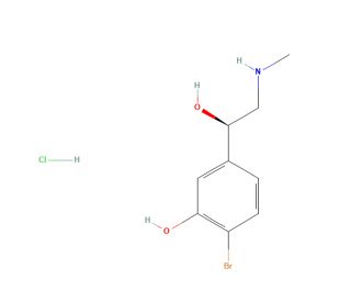 (R)-4-Bromo Phenylephrine Hydrochloride (CAS 1391068-15-7) - chemical structure image