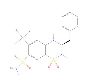 (R)-Bendroflumethiazide (CAS 1087345-31-0) - chemical structure image