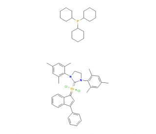 (SP-5-41)-[1,3-Bis(2,4,6-trimethylphenyl)-2-imidazolidinylidene]dichloro(3-phenyl-1H-inden-1-ylidene)(tricyclohexylphosphine)