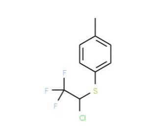 1-[(1-chloro-2,2,2-trifluoroethyl)thio]-4-methylbenzene - chemical structure image