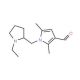 1-[(1-ethylpyrrolidin-2-yl)methyl]-2,5-dimethyl-1H-pyrrole-3-carbaldehyde - chemical structure image