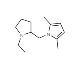 1-[(1-ethylpyrrolidin-2-yl)methyl]-2,5-dimethyl-1H-pyrrole - chemical structure image