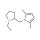 1-[(1-ethylpyrrolidin-2-yl)methyl]-2,5-dimethyl-1H-pyrrole - chemical structure image