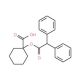 1-[(2,2-diphenylacetyl)oxy]cyclohexane-1-carboxylic acid - chemical structure image