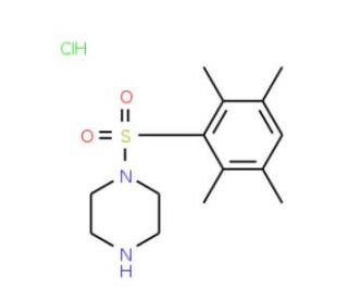 1-[(2,3,5,6-tetramethylphenyl)sulfonyl]piperazine hydrochloride - chemical structure image