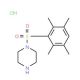 1-[(2,3,5,6-tetramethylphenyl)sulfonyl]piperazine hydrochloride - chemical structure image