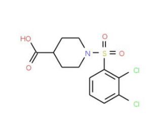 1-[(2,3-dichlorophenyl)sulfonyl]piperidine-4-carboxylic acid - chemical structure image