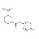 1-{[(2,4-difluorophenyl)amino]carbonyl}piperidine-3-carboxylic acid - chemical structure image