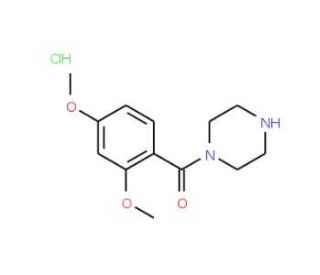 1-[(2,4-dimethoxyphenyl)carbonyl]piperazine hydrochloride - chemical structure image