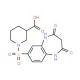 1-[(2,4-dioxo-2,3,4,5-tetrahydro-1H-1,5-benzodiazepin-7-yl)sulfonyl]piperidine-3-carboxylic acid - chemical structure image