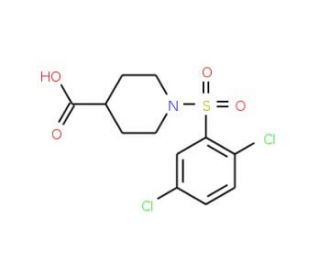 1-[(2,5-dichlorophenyl)sulfonyl]piperidine-4-carboxylic acid - chemical structure image