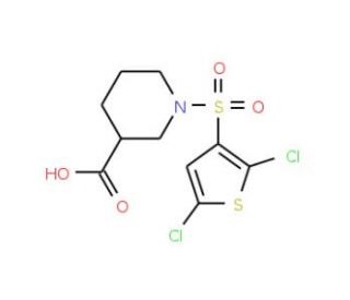 1-[(2,5-dichlorothien-3-yl)sulfonyl]piperidine-3-carboxylic acid - chemical structure image