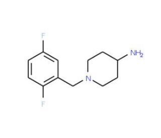 1-[(2,5-difluorophenyl)methyl]piperidin-4-amine - chemical structure image