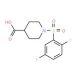 1-[(2,5-difluorophenyl)sulfonyl]piperidine-4-carboxylic acid - chemical structure image