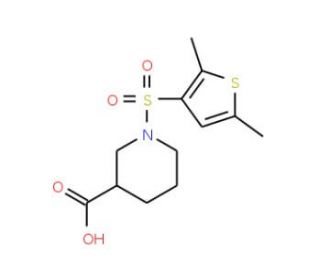 1-[(2,5-dimethylthien-3-yl)sulfonyl]piperidine-3-carboxylic acid - chemical structure image