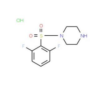1-[(2,6-difluorophenyl)sulfonyl]piperazine hydrochloride - chemical structure image