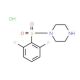 1-[(2,6-difluorophenyl)sulfonyl]piperazine hydrochloride - chemical structure image