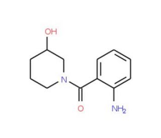 1-[(2-aminophenyl)carbonyl]piperidin-3-ol - chemical structure image