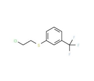 1-[(2-chloroethyl)thio]-3-(trifluoromethyl)benzene - chemical structure image