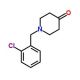 1-[(2-chlorophenyl)methyl]piperidin-4-one - chemical structure image