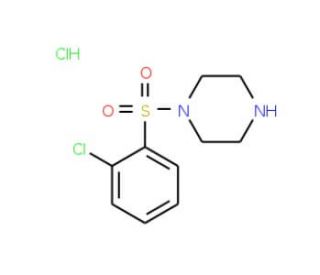 1-[(2-chlorophenyl)sulfonyl]piperazine hydrochloride - chemical structure image