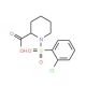 1-[(2-chlorophenyl)sulfonyl]piperidine-2-carboxylic acid - chemical structure image