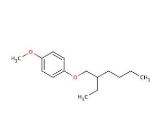 1-[(2-Ethylhexyl)oxy]-4-methoxybenzene (CAS 146370-51-6) - chemical structure image