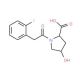 1-[(2-fluorophenyl)acetyl]-4-hydroxypyrrolidine-2-carboxylic acid - chemical structure image