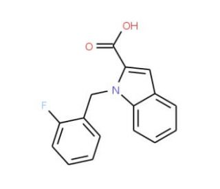 1-[(2-fluorophenyl)methyl]-1H-indole-2-carboxylic acid - chemical structure image
