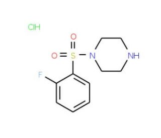 1-[(2-fluorophenyl)sulfonyl]piperazine hydrochloride - chemical structure image