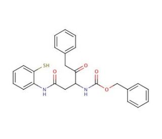 {1-[(2-Mercapto-phenylcarbamoyl)-methyl]-2-oxo-3-phenyl-propyl}-carbamic acid benzyl ester - chemical structure image