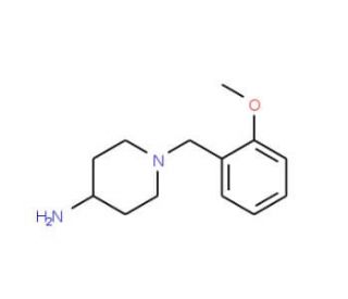 1-[(2-methoxyphenyl)methyl]piperidin-4-amine - chemical structure image