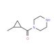 1-[(2-methylcyclopropyl)carbonyl]piperazine - chemical structure image